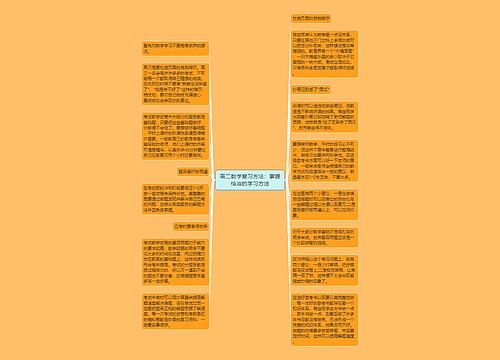 高二数学复习方法：掌握恰当的学习方法