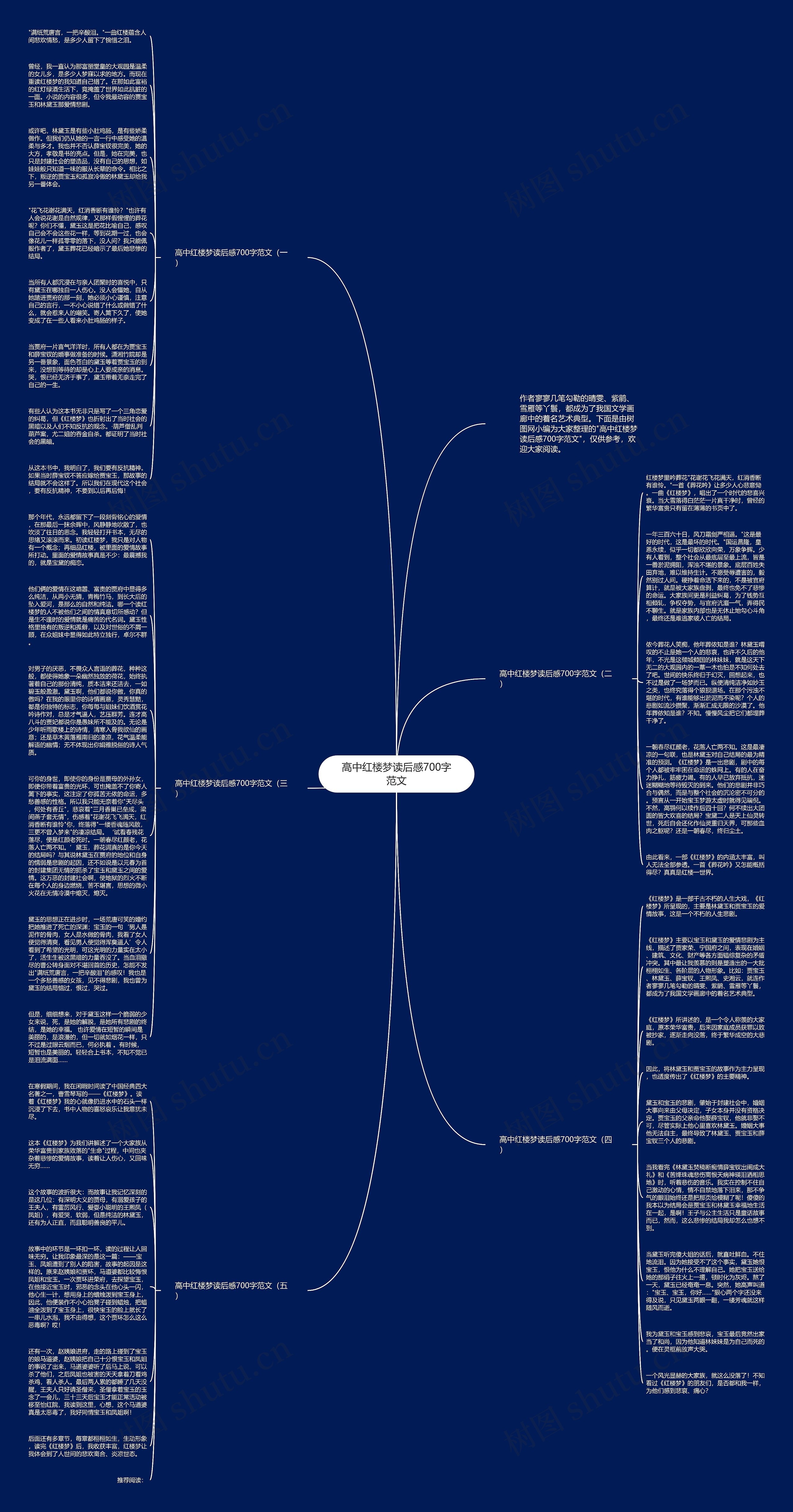 高中红楼梦读后感700字范文思维导图