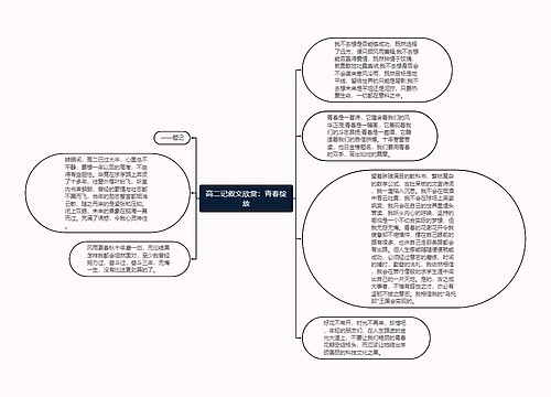 高二记叙文欣赏：青春绽放