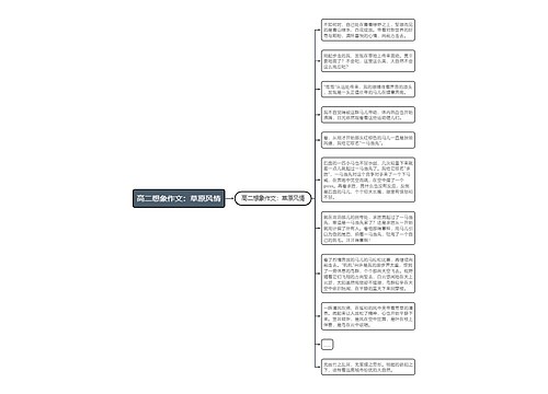 高二想象作文：草原风情