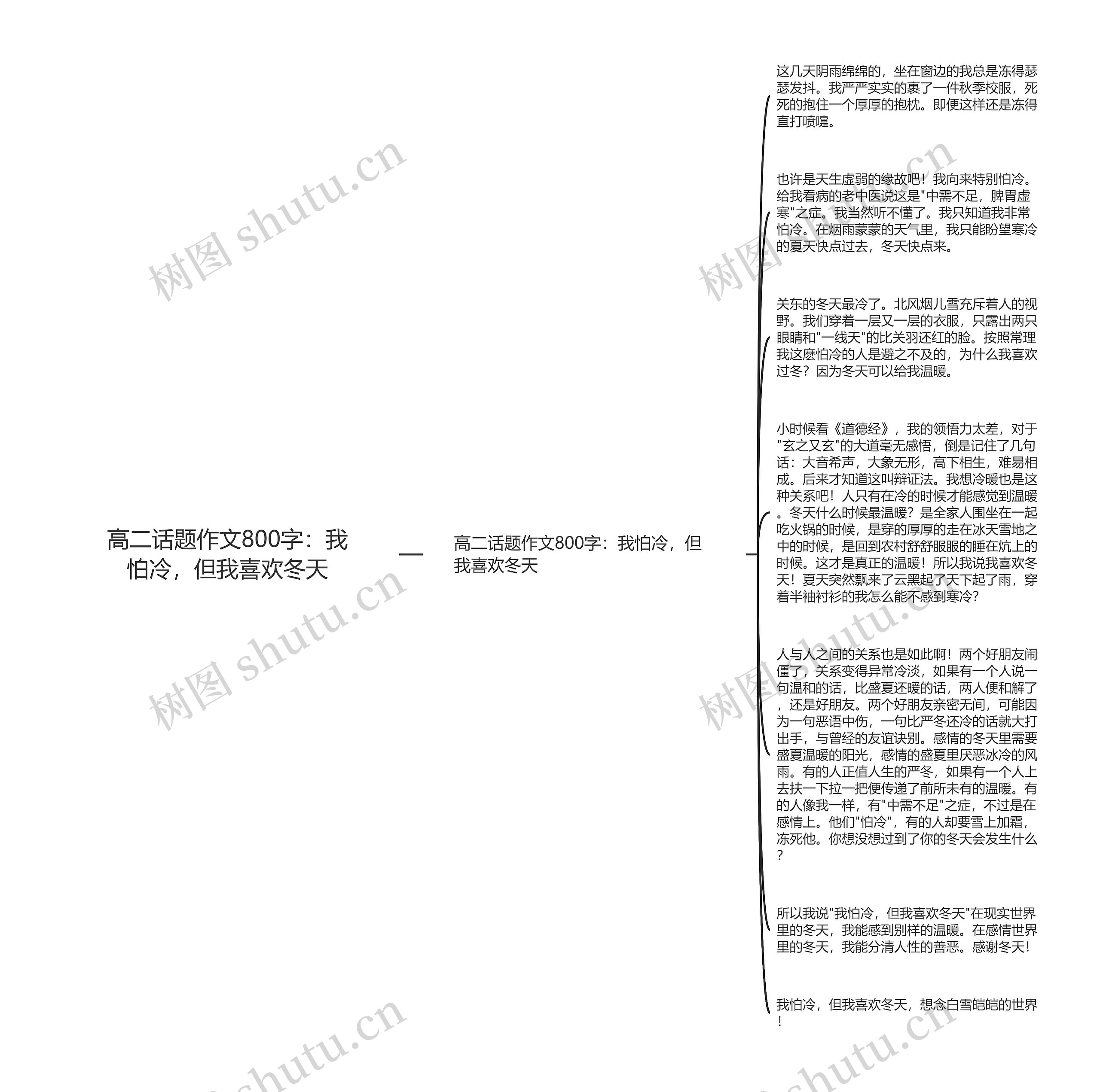 高二话题作文800字：我怕冷，但我喜欢冬天