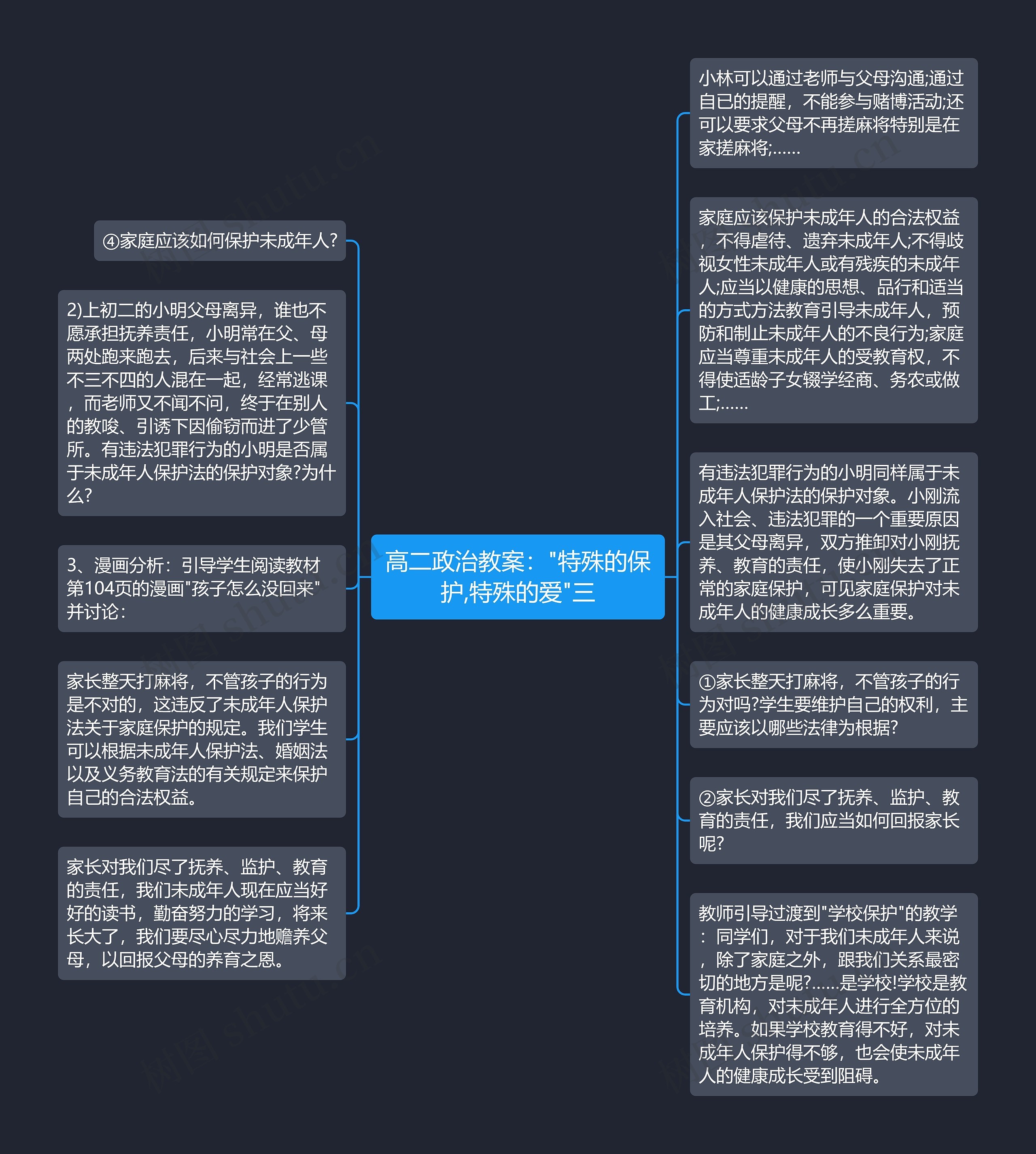 高二政治教案："特殊的保护,特殊的爱"三