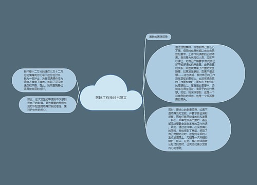 医院工作检讨书范文