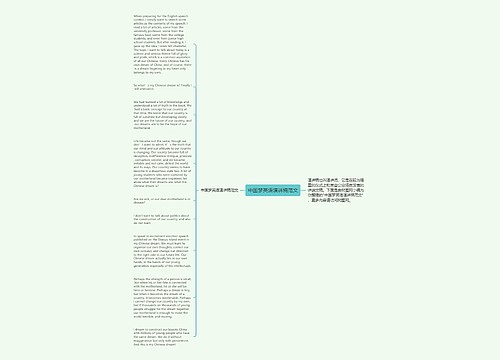 中国梦英语演讲稿范文