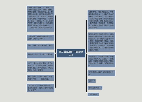 高二语文上册：(祝福)课文2