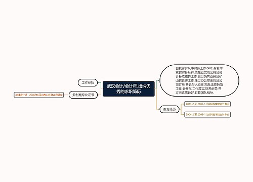 武汉会计/会计师.出纳优秀的求职简历