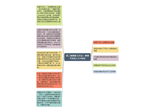 高二物理复习方法：物理不好的人5大特征