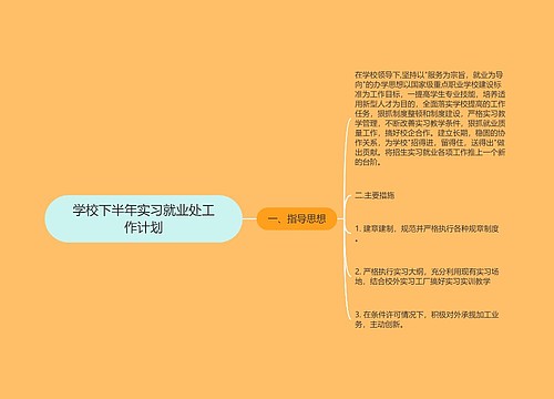 学校下半年实习就业处工作计划