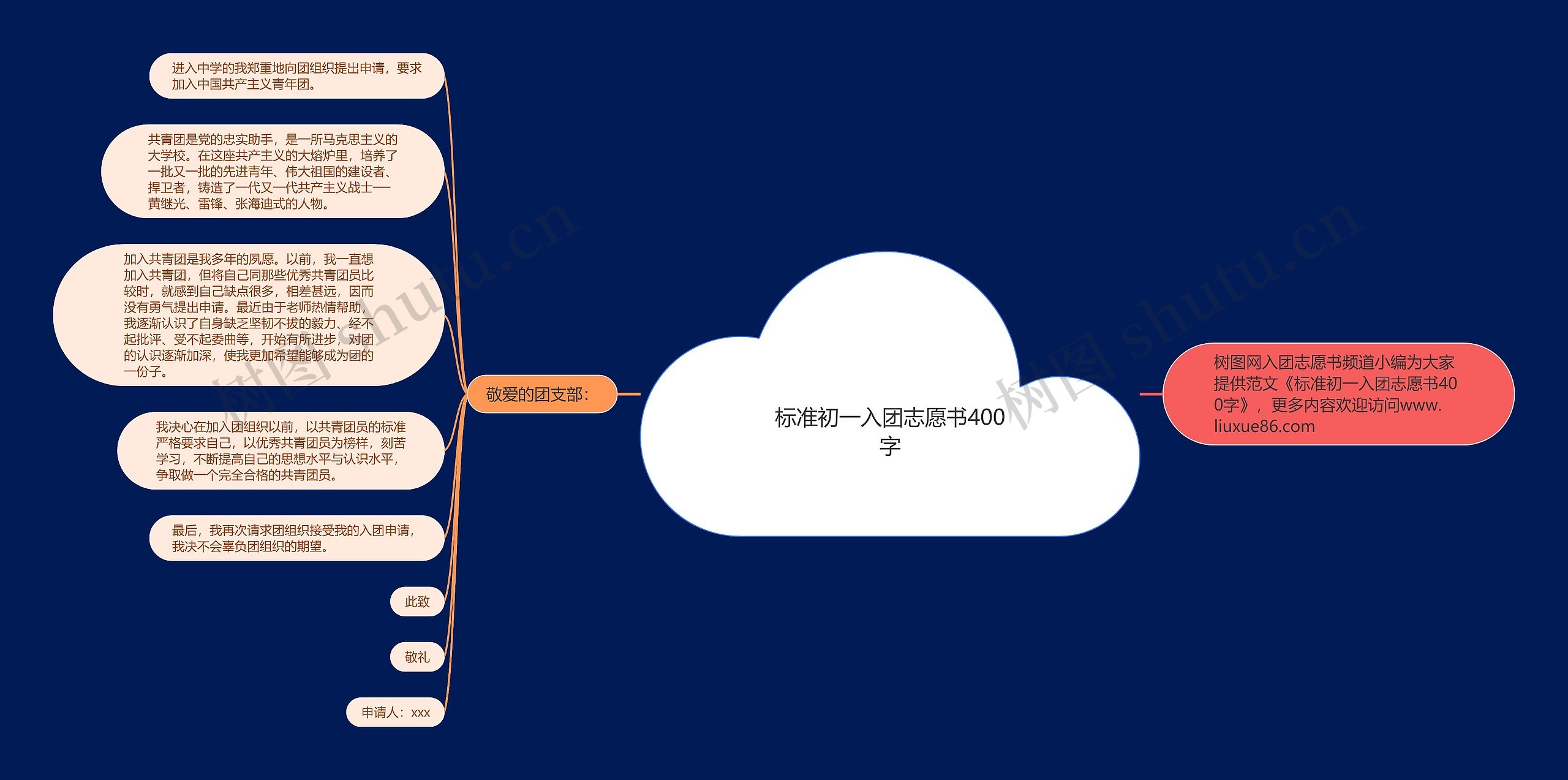 标准初一入团志愿书400字