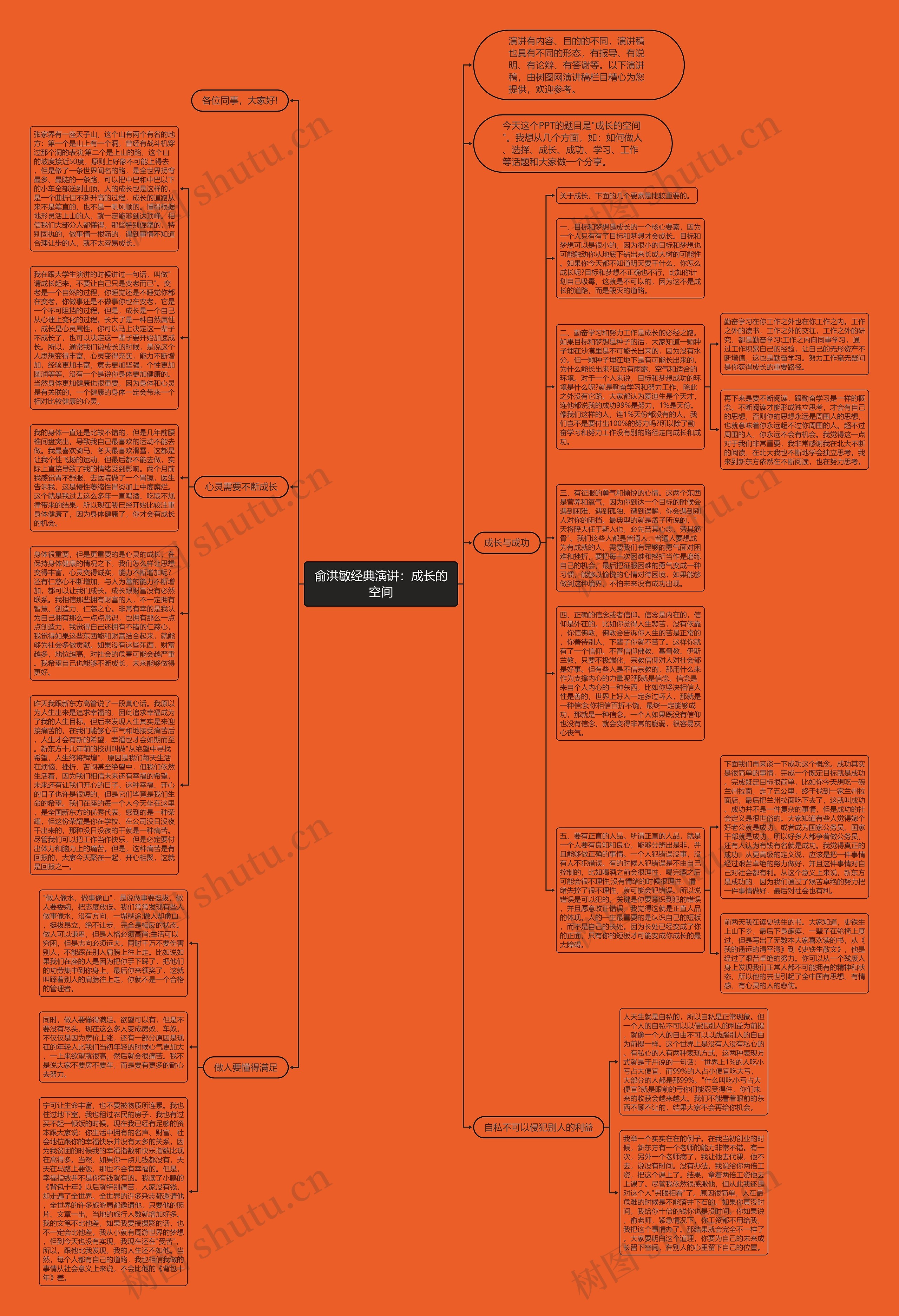 俞洪敏经典演讲：成长的空间思维导图