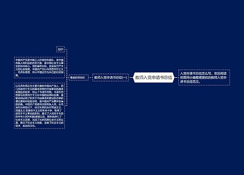 教师入党申请书总结