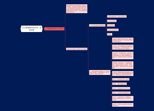 2019高考数学知识点：轨迹方程