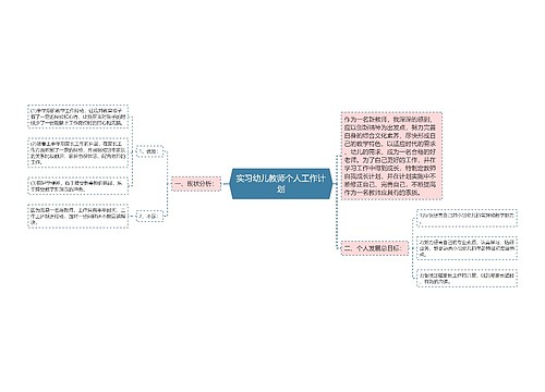 实习幼儿教师个人工作计划