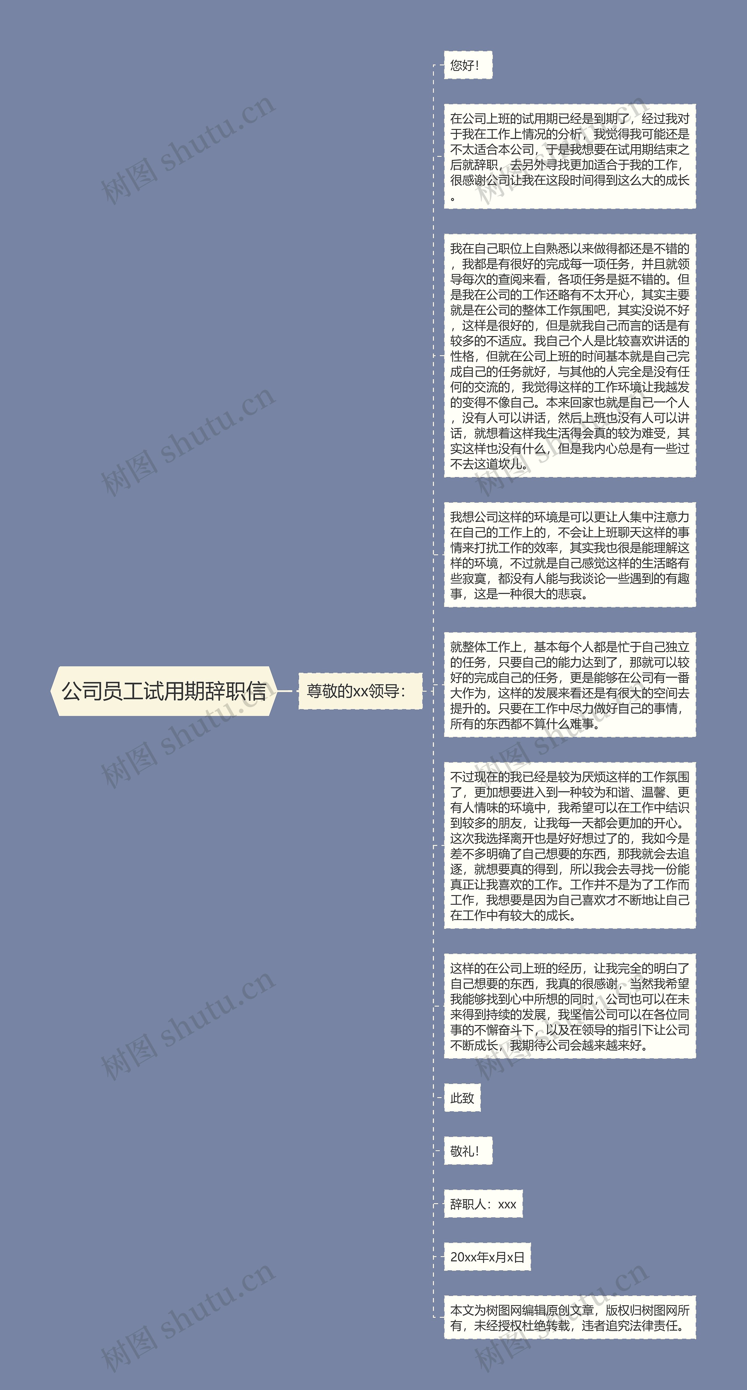 公司员工试用期辞职信