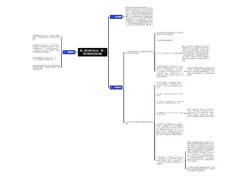 高二数学复习方法：高二数学难点高效突破思维导图