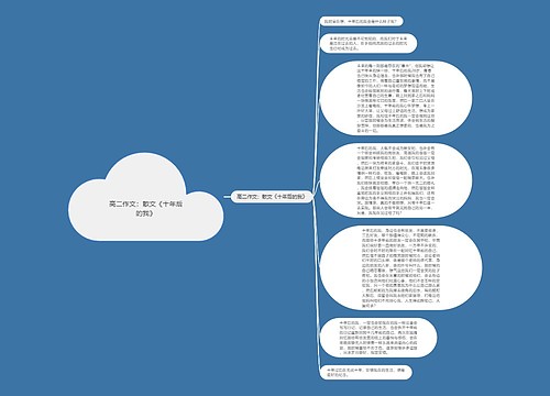 高二作文：散文《十年后的我》