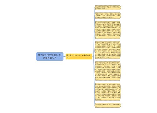 高二写人作文900字：时间都去哪儿了