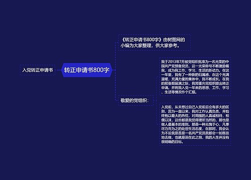 转正申请书800字