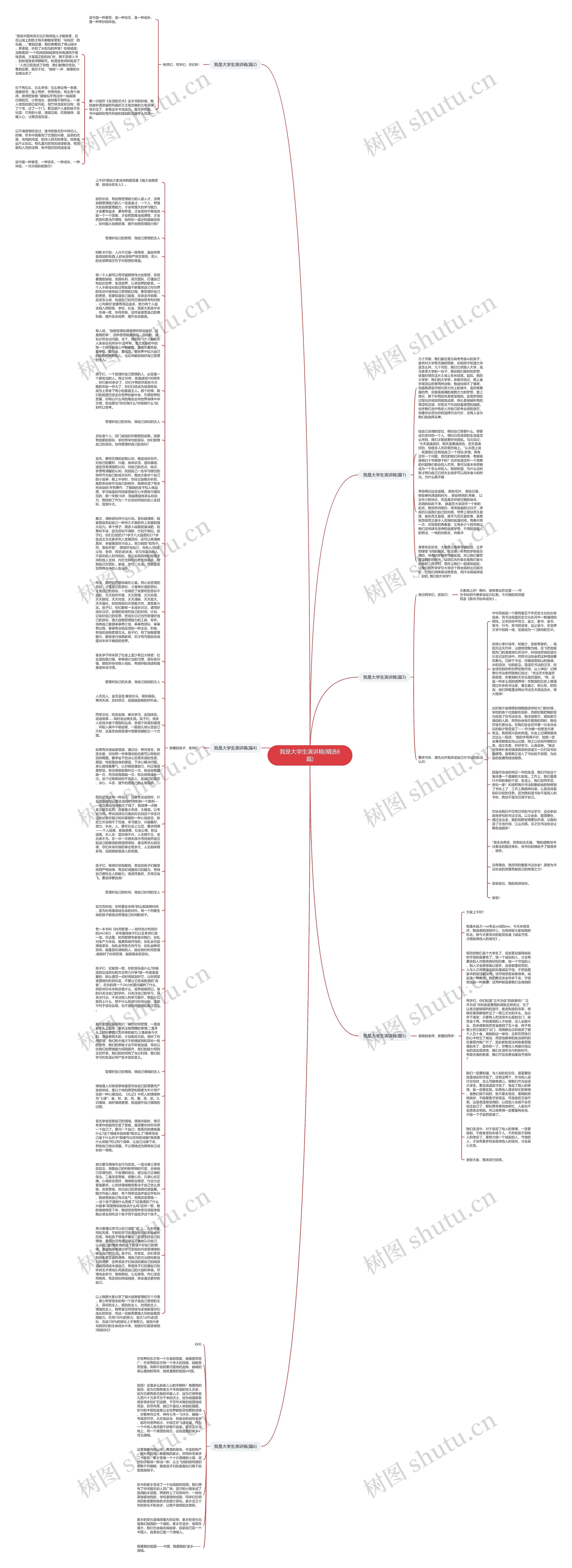 我是大学生演讲稿(精选6篇)思维导图