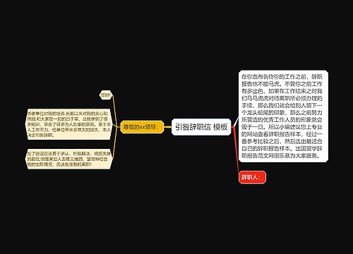 引咎辞职信 模板