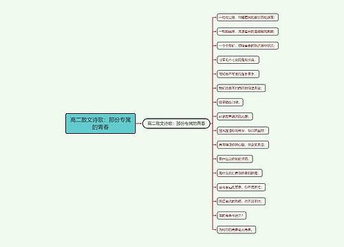 高二散文诗歌：那份专属的青春