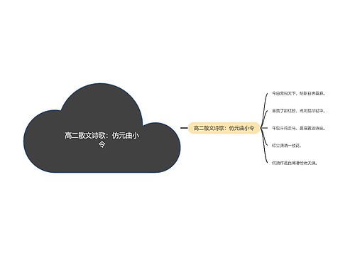 高二散文诗歌：仿元曲小令