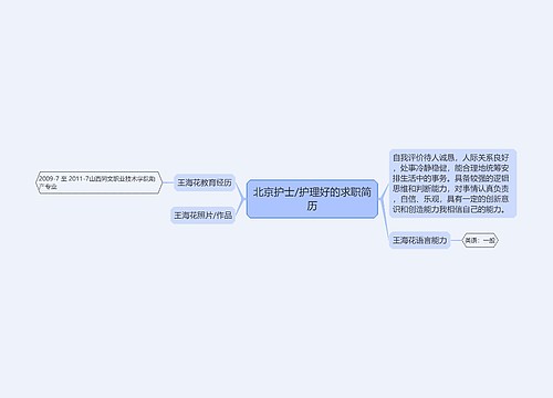 北京护士/护理好的求职简历