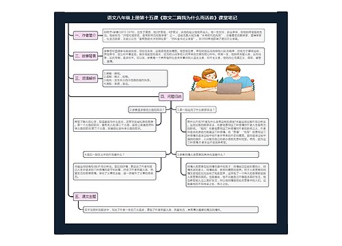 语文八年级上册第十五课《散文二篇我为什么而活着》课堂笔记