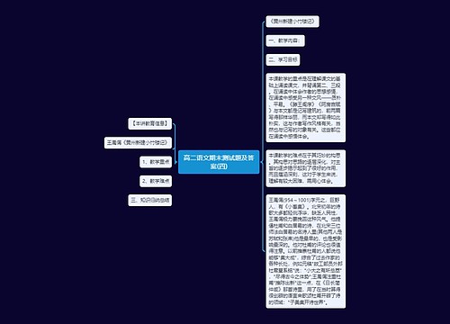 高二语文期末测试题及答案(四)