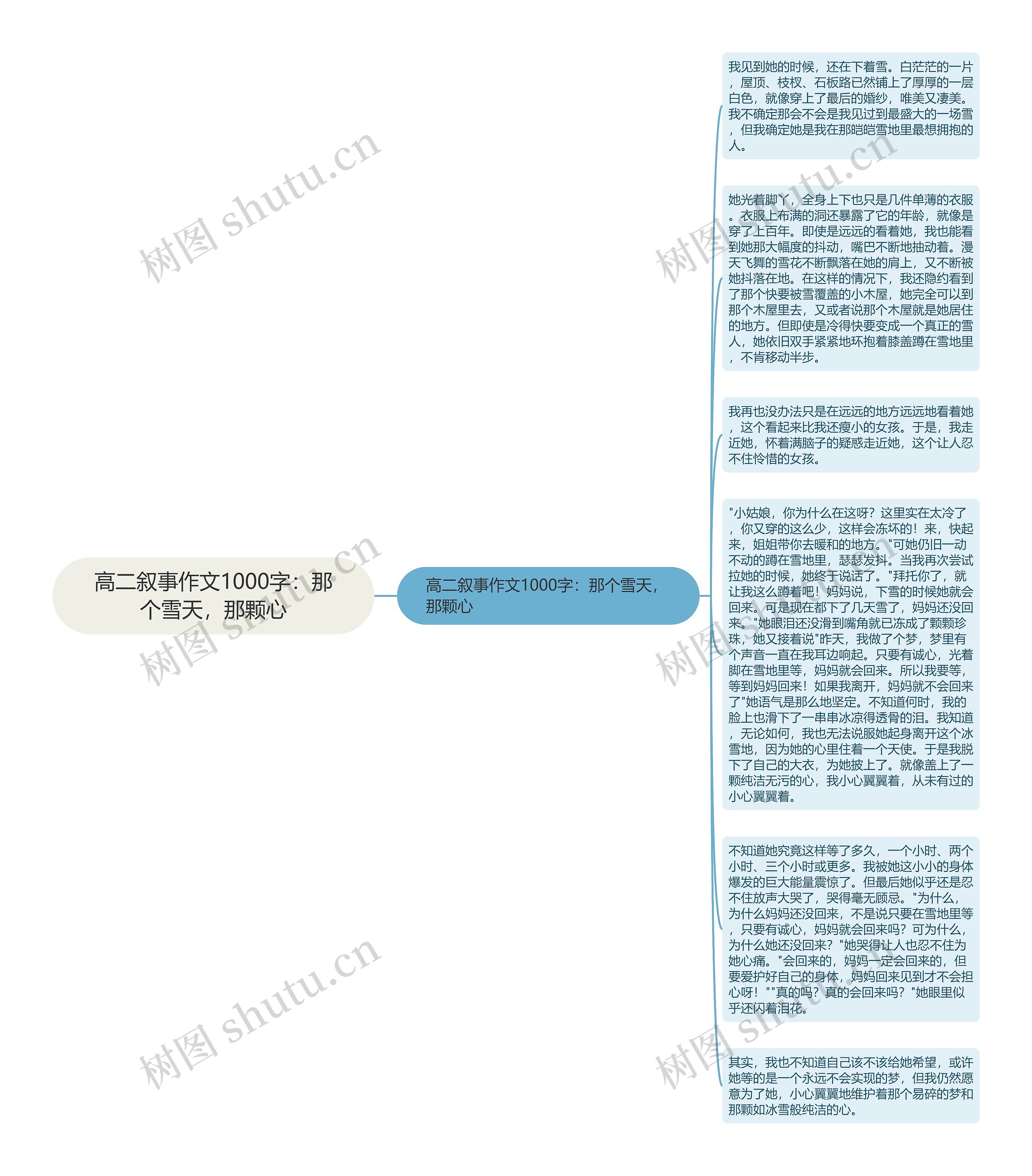 高二叙事作文1000字：那个雪天，那颗心