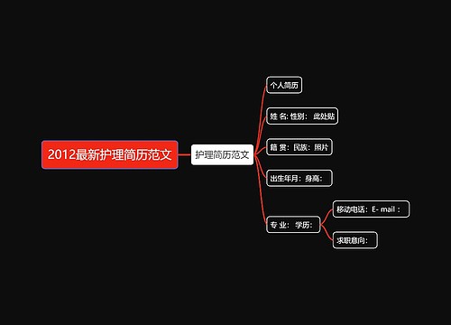 2012最新护理简历范文