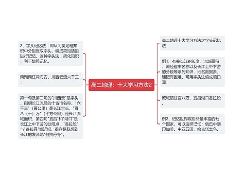 高二地理：十大学习方法2