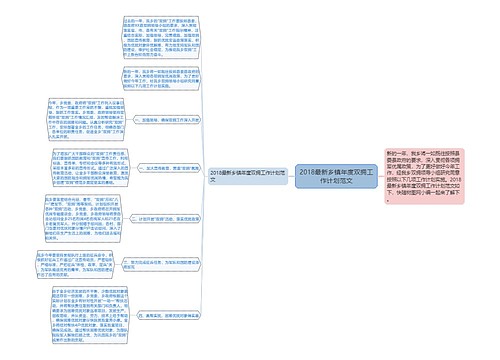 2018最新乡镇年度双拥工作计划范文