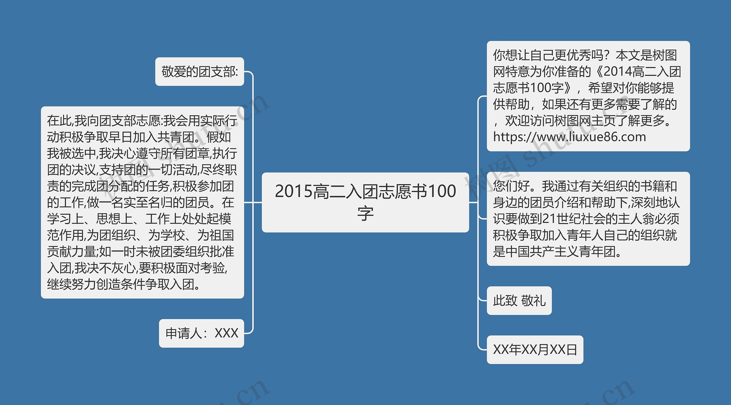 2015高二入团志愿书100字