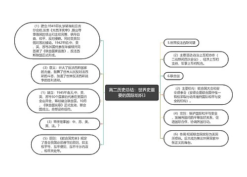 高二历史总结：世界史重要的国际组织3