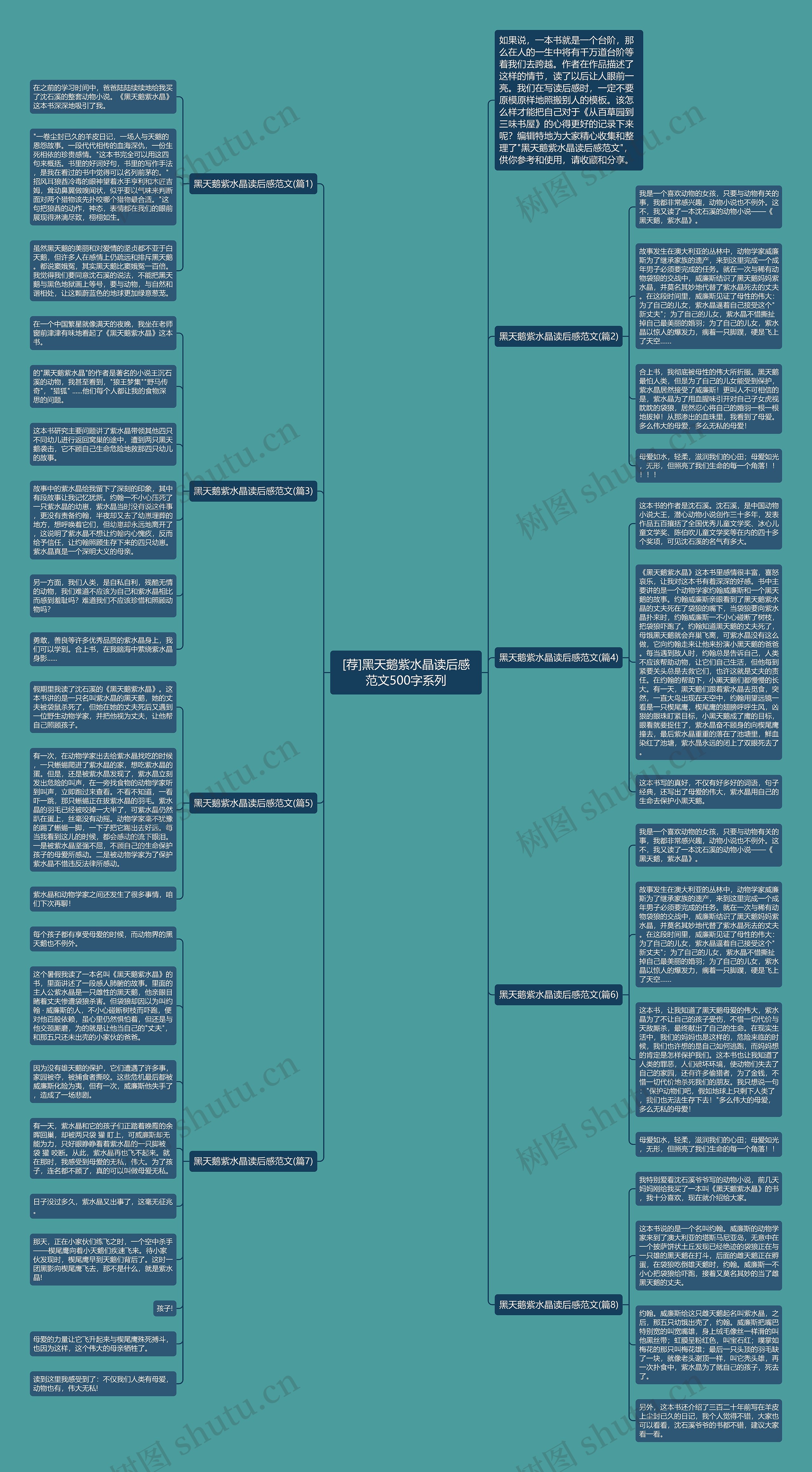 [荐]黑天鹅紫水晶读后感范文500字系列思维导图