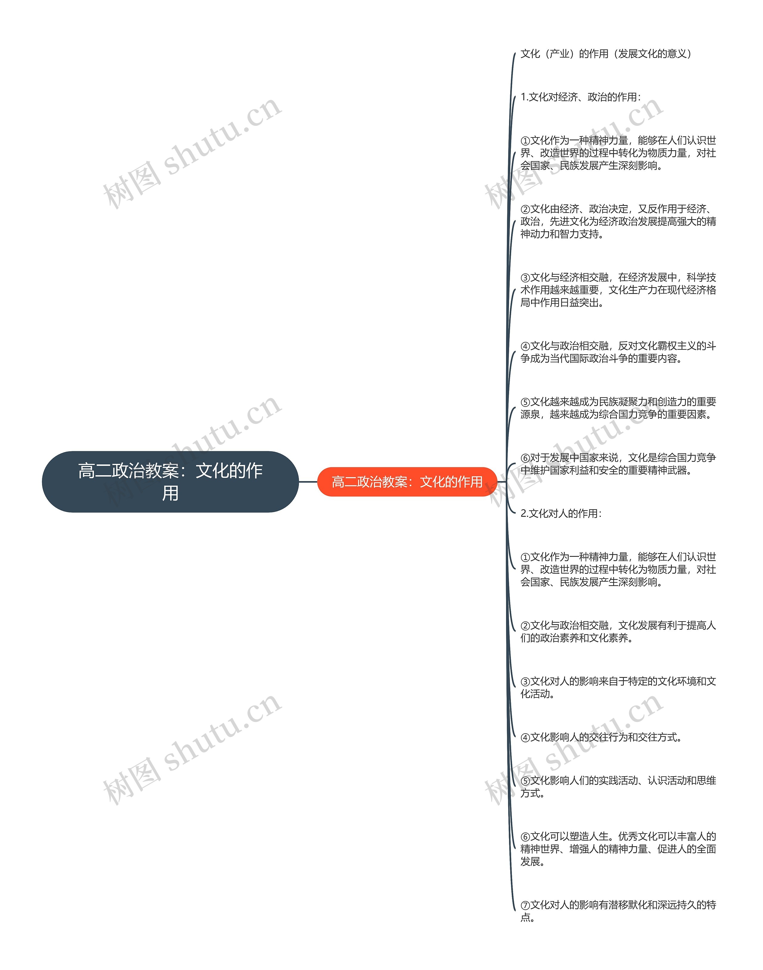 高二政治教案：文化的作用