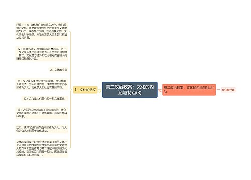 高二政治教案：文化的内涵与特点(3)