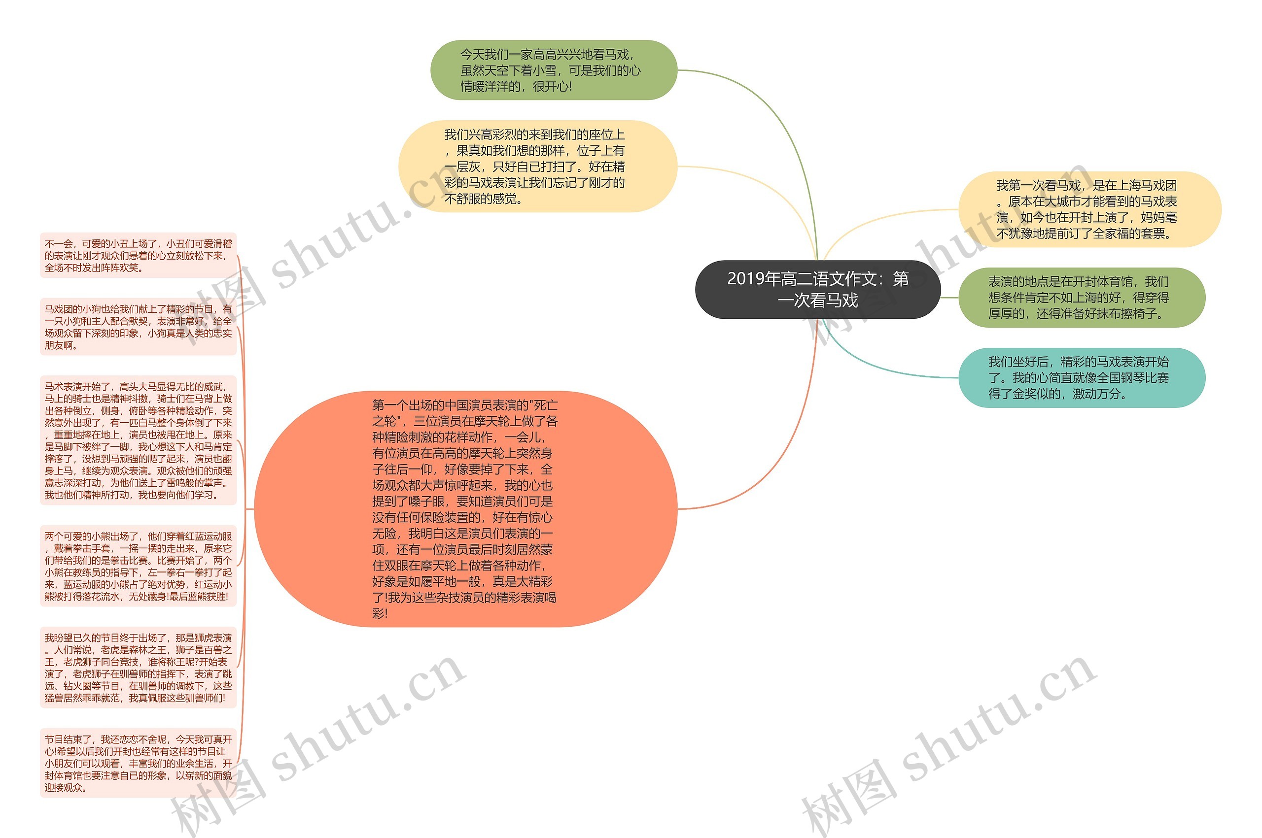 2019年高二语文作文：第一次看马戏