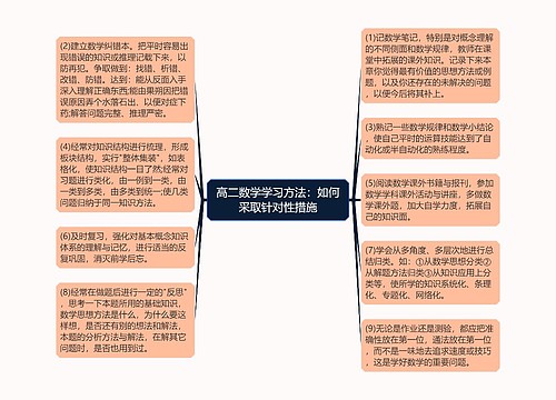 高二数学学习方法:如何采取针对性措施 高二数学学习方法:如何采取针对性措施
