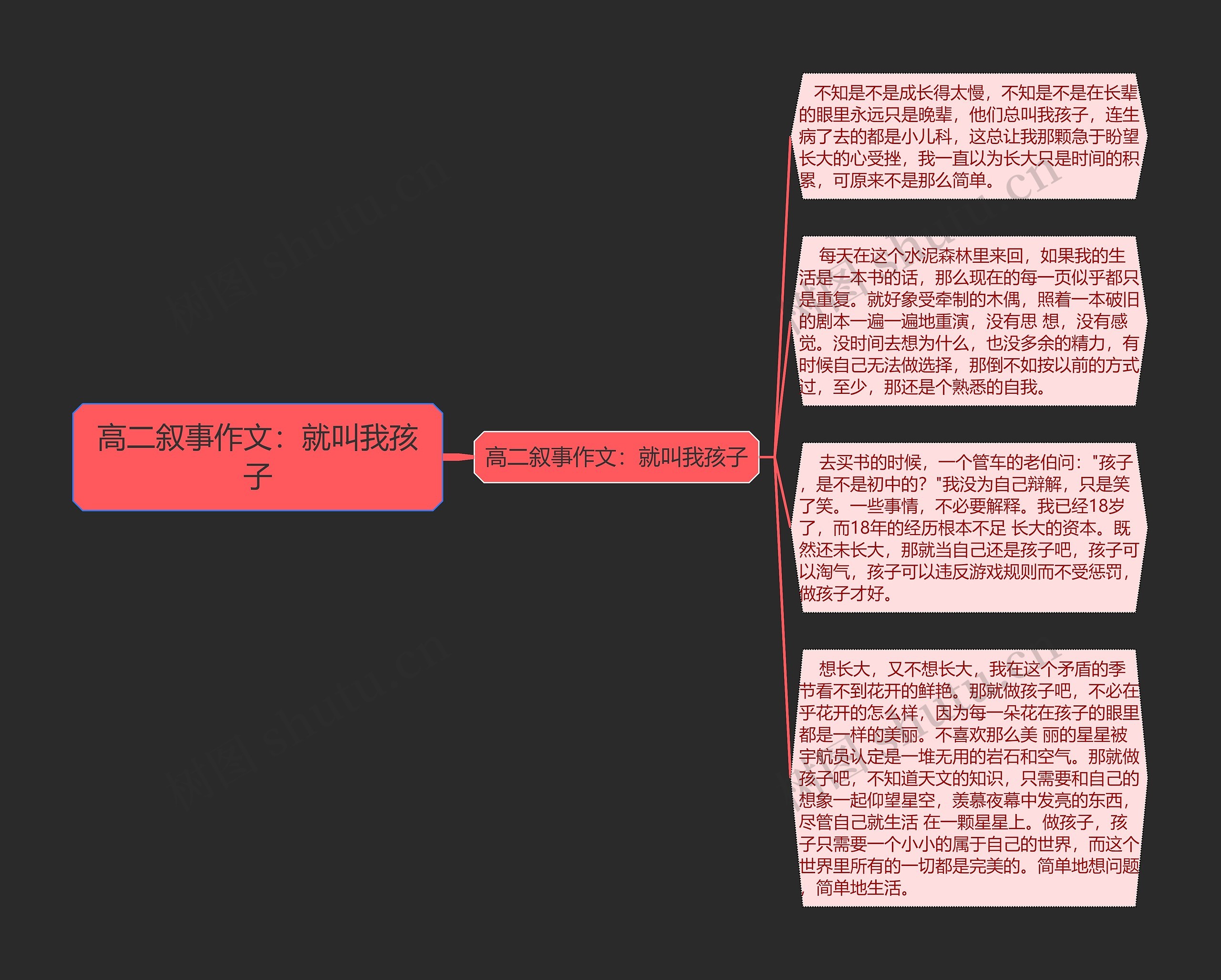高二叙事作文：就叫我孩子