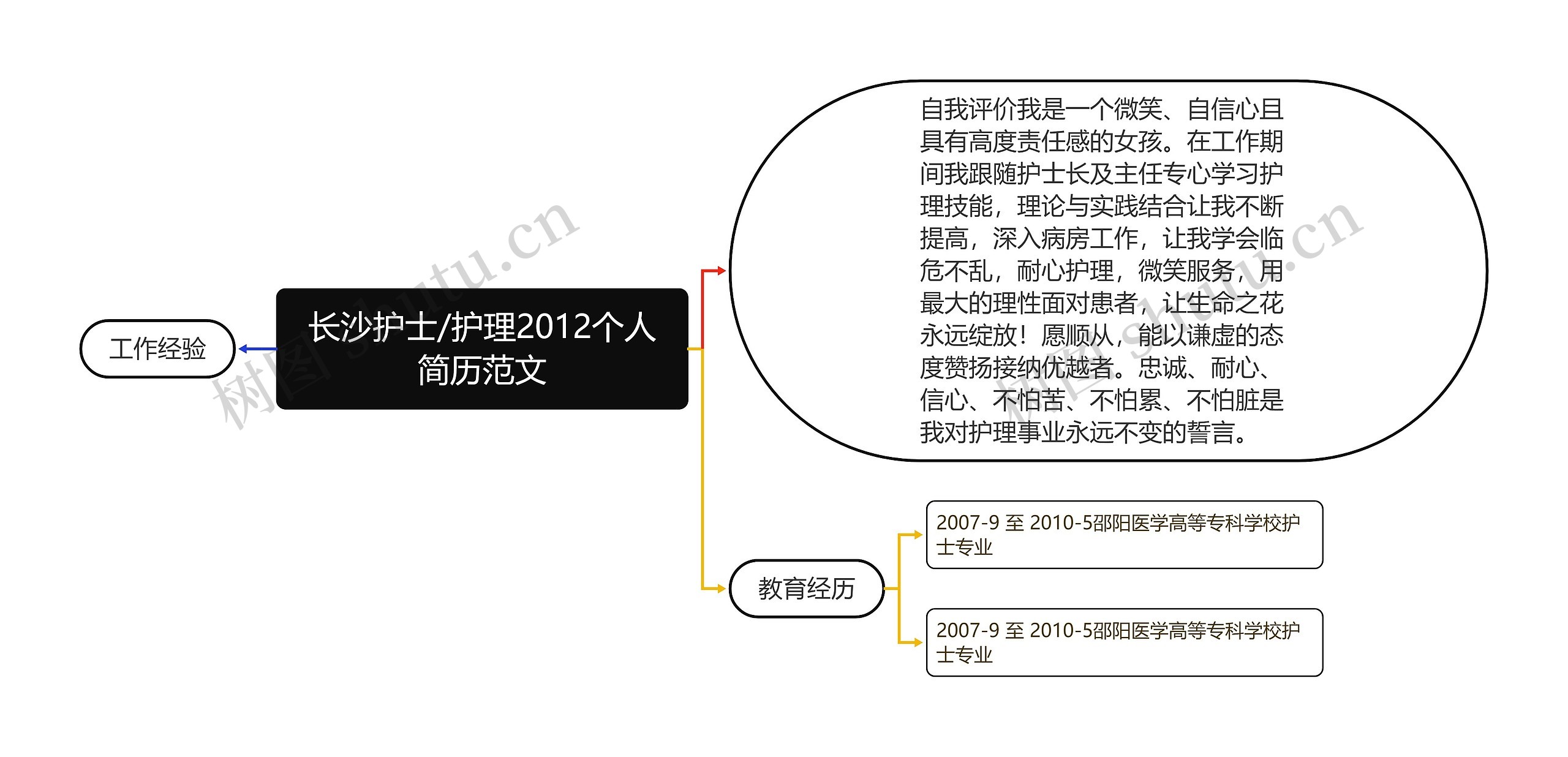 长沙护士/护理2012个人简历范文