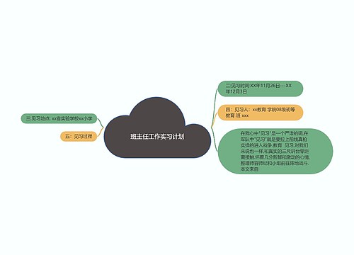 班主任工作实习计划