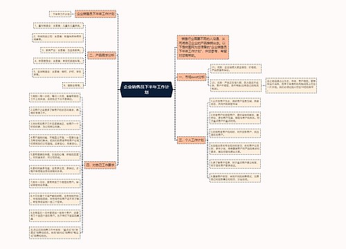 企业销售员下半年工作计划