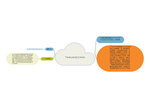 下半年公共卫生工作计划