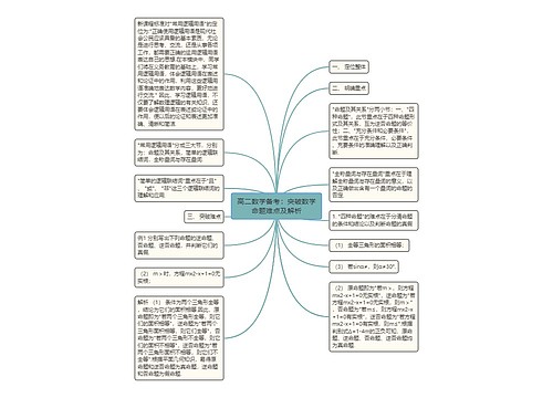 高二数学备考：突破数学命题难点及解析