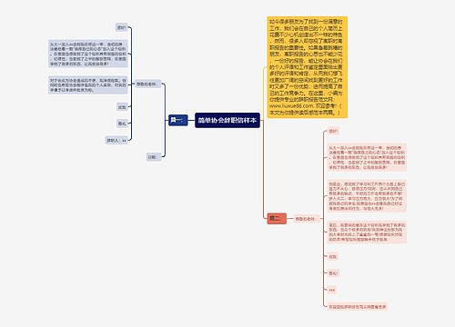 简单协会辞职信样本