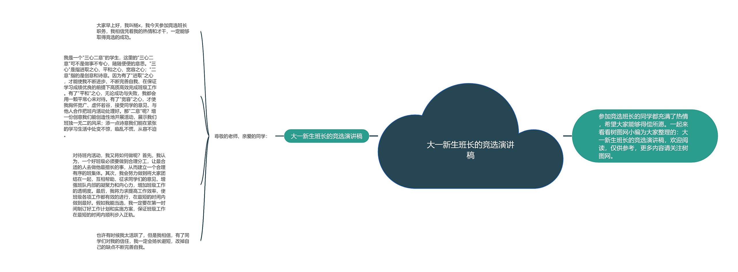 大一新生班长的竞选演讲稿