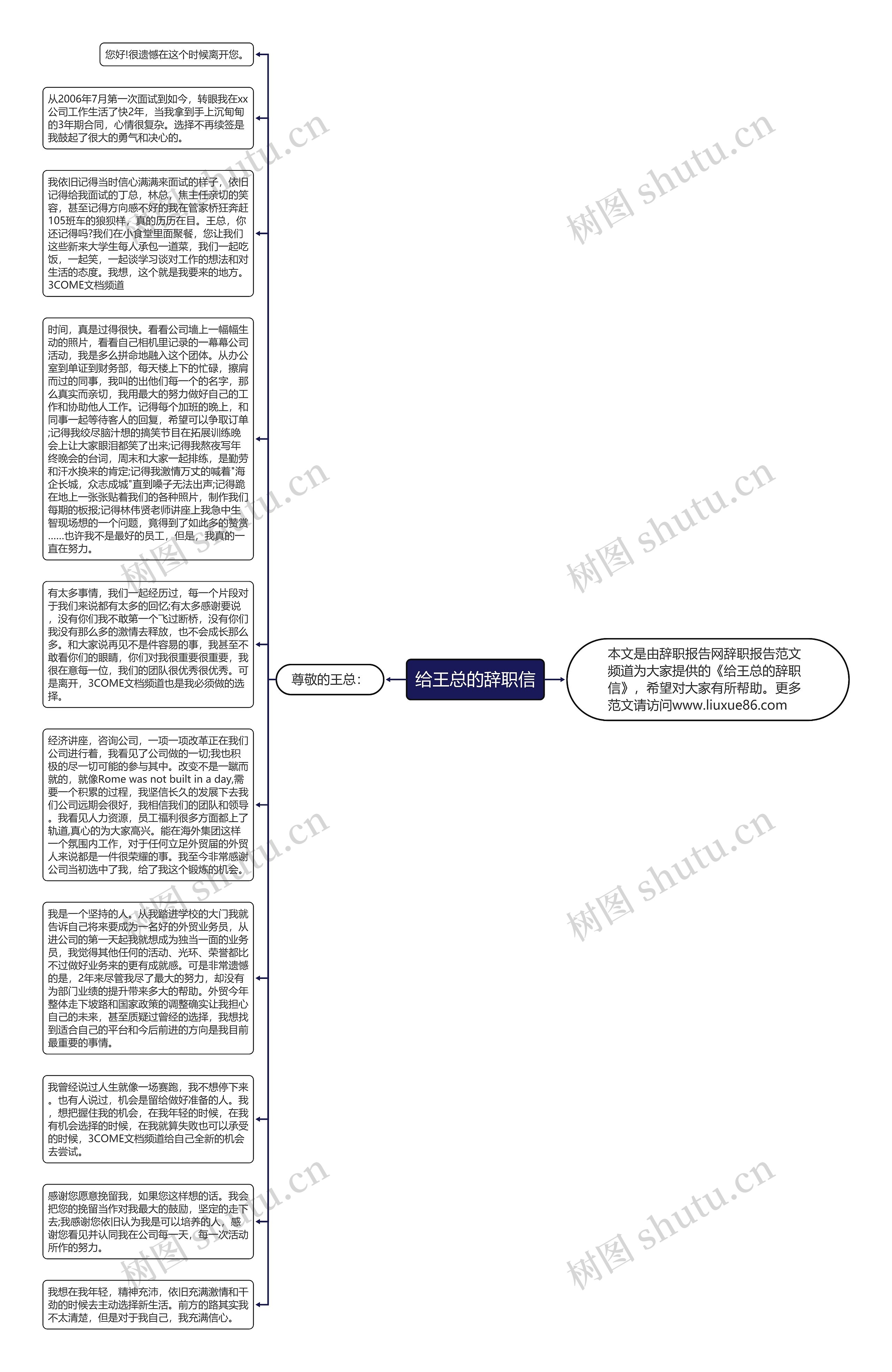 给王总的辞职信