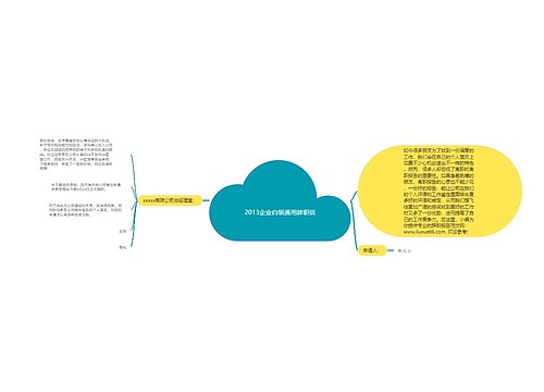 2013企业白领通用辞职信